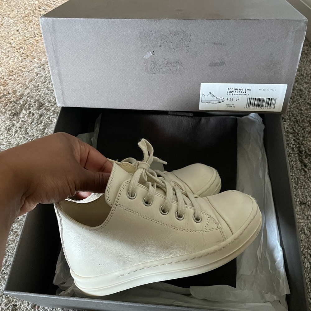 kids low top rick owens.